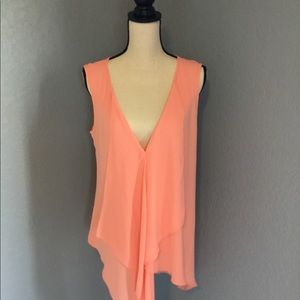 Beautiful Coral Summer tunic, NWOT